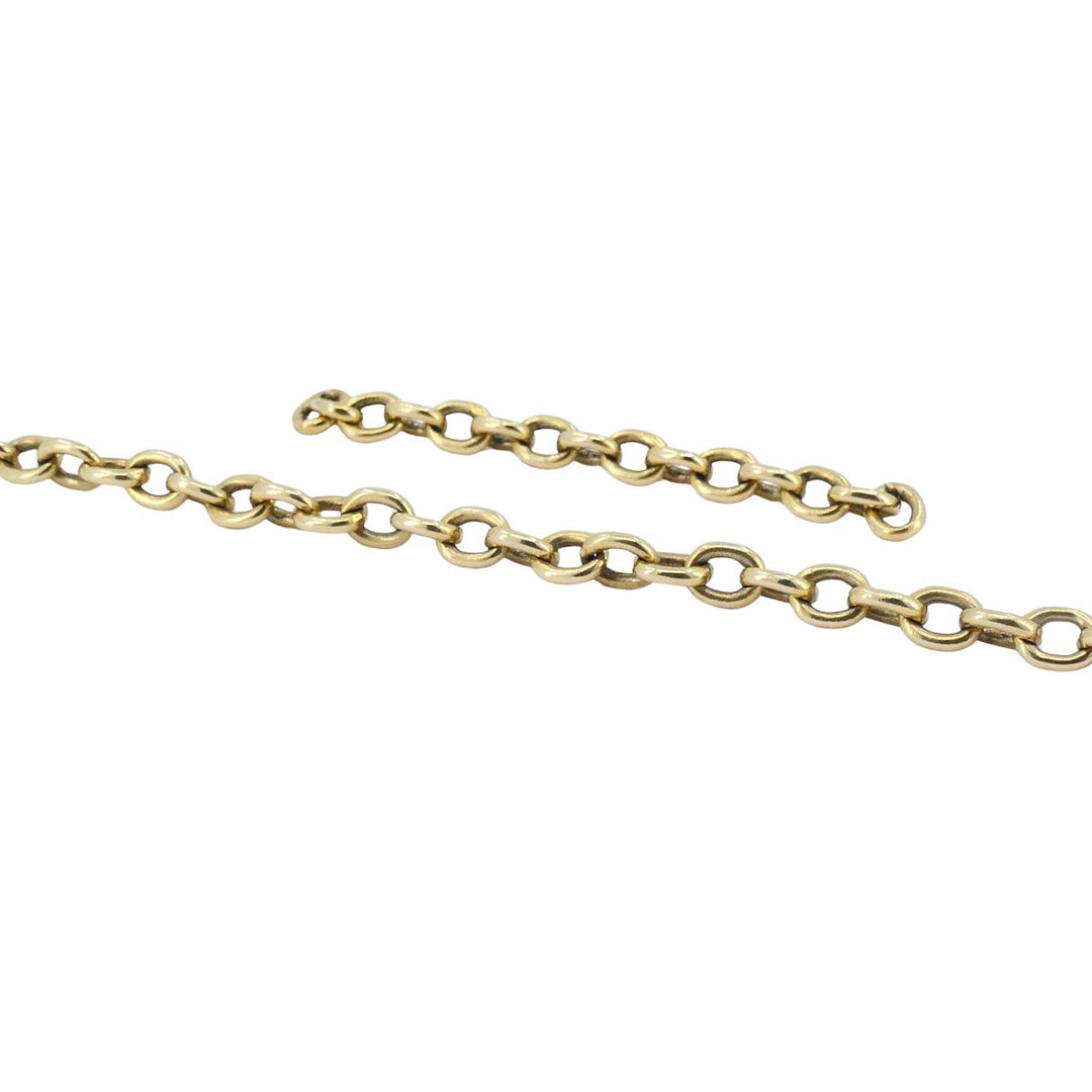 Vintage Cartier 18k Gold Oval Link Chain Bracelet