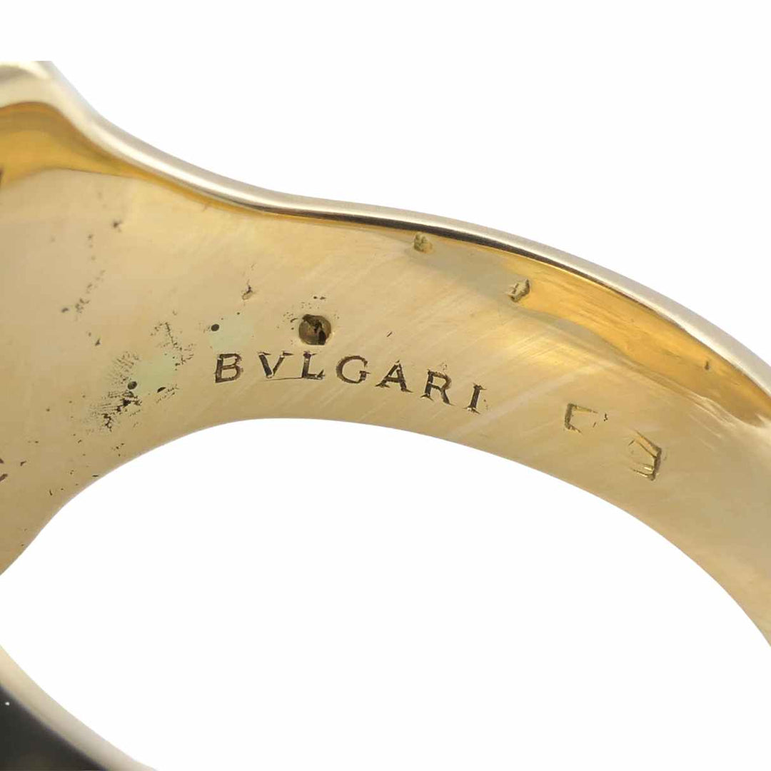 Vintage Bvlgari 18k Gold Ancient Silver Magna Grecia Centaur Bulgari Ring
