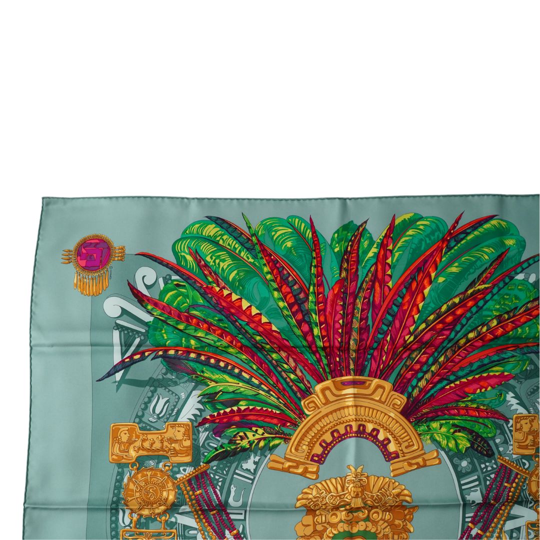 Hermès Paris 'Mexique' Silk Scarf by Caty Latham