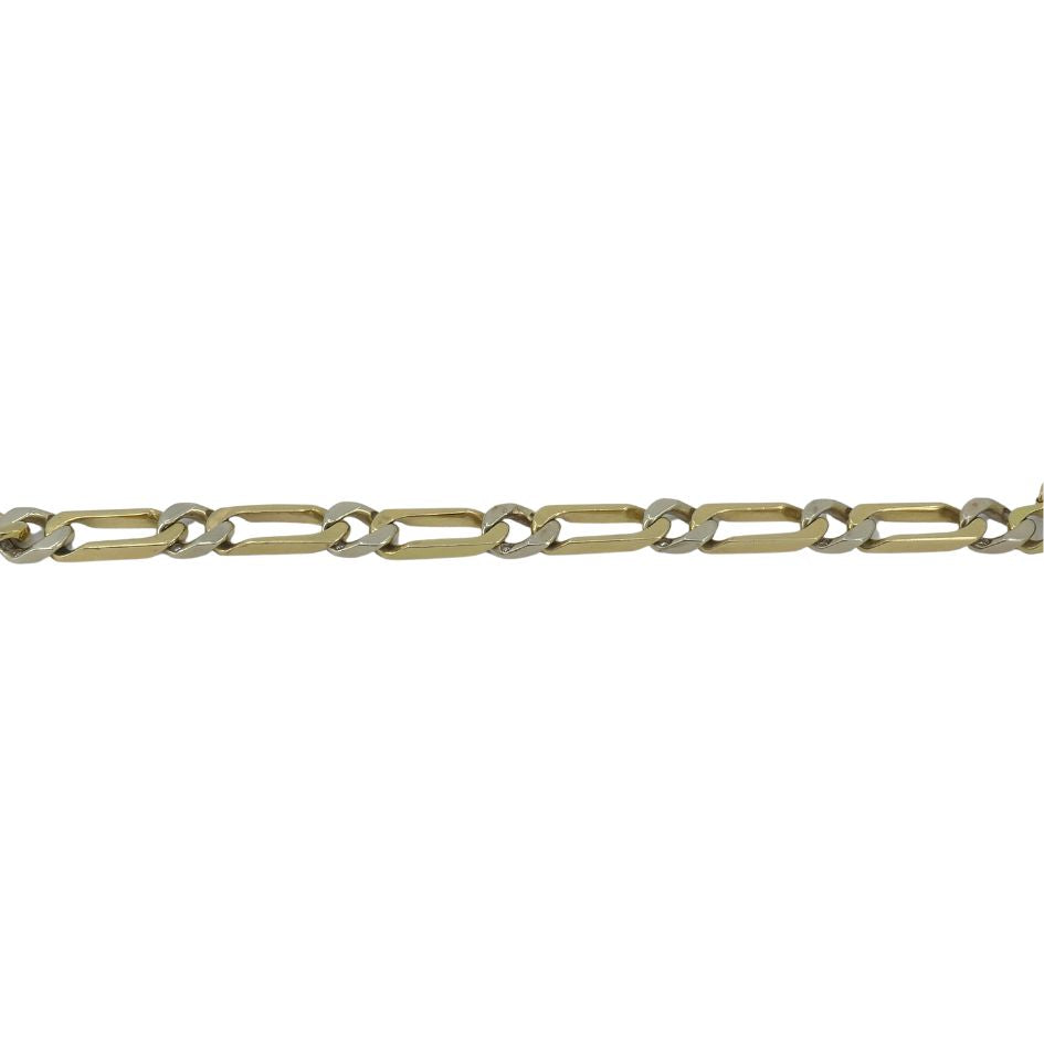 Vintage Van Cleef & Arpels 18k Two-tone Gold Diamond link Bracelet