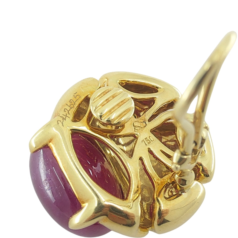 Seaman Schepps Earrings 18k Gold Gemstone