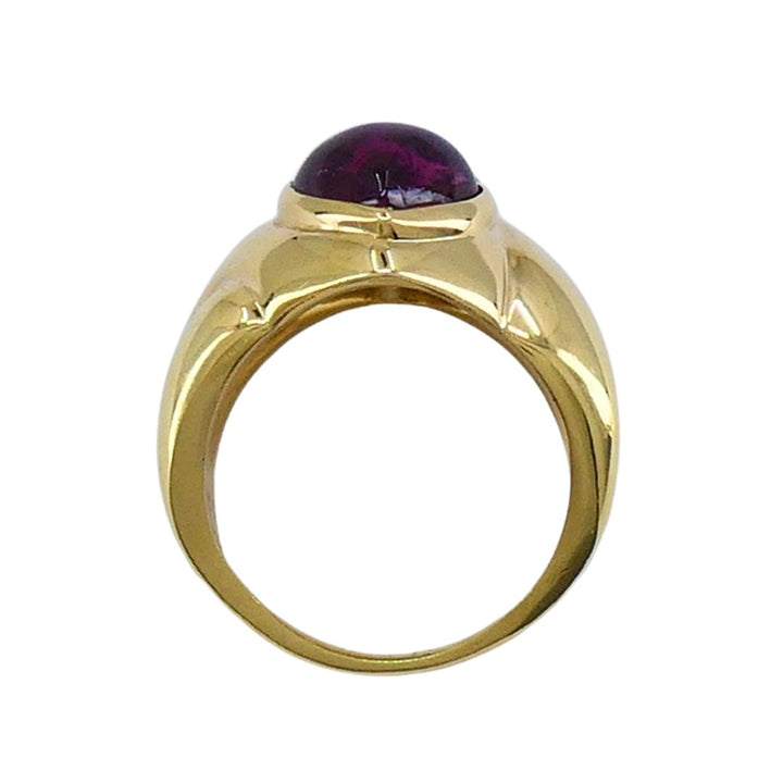 Vintage Bvlgari Cuore 18k Gold Gemstone Heart Ring