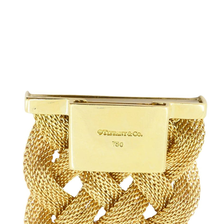 Vintage Tiffany & Co. 18k Gold Woven Mesh Braided Bracelet