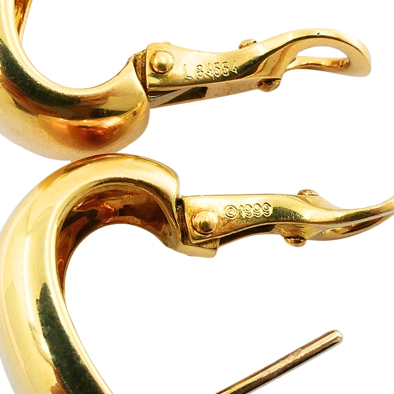 Cartier Nouvelle Vague 18k Yellow Gold Earrings