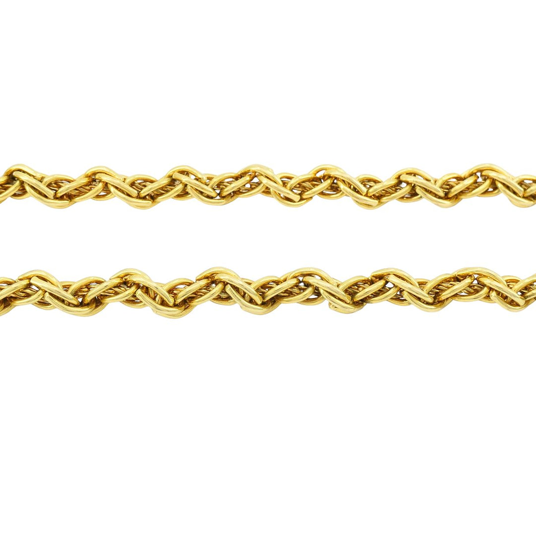 Vintage Tiffany & Co. 18k Gold Rope Chain Necklace
