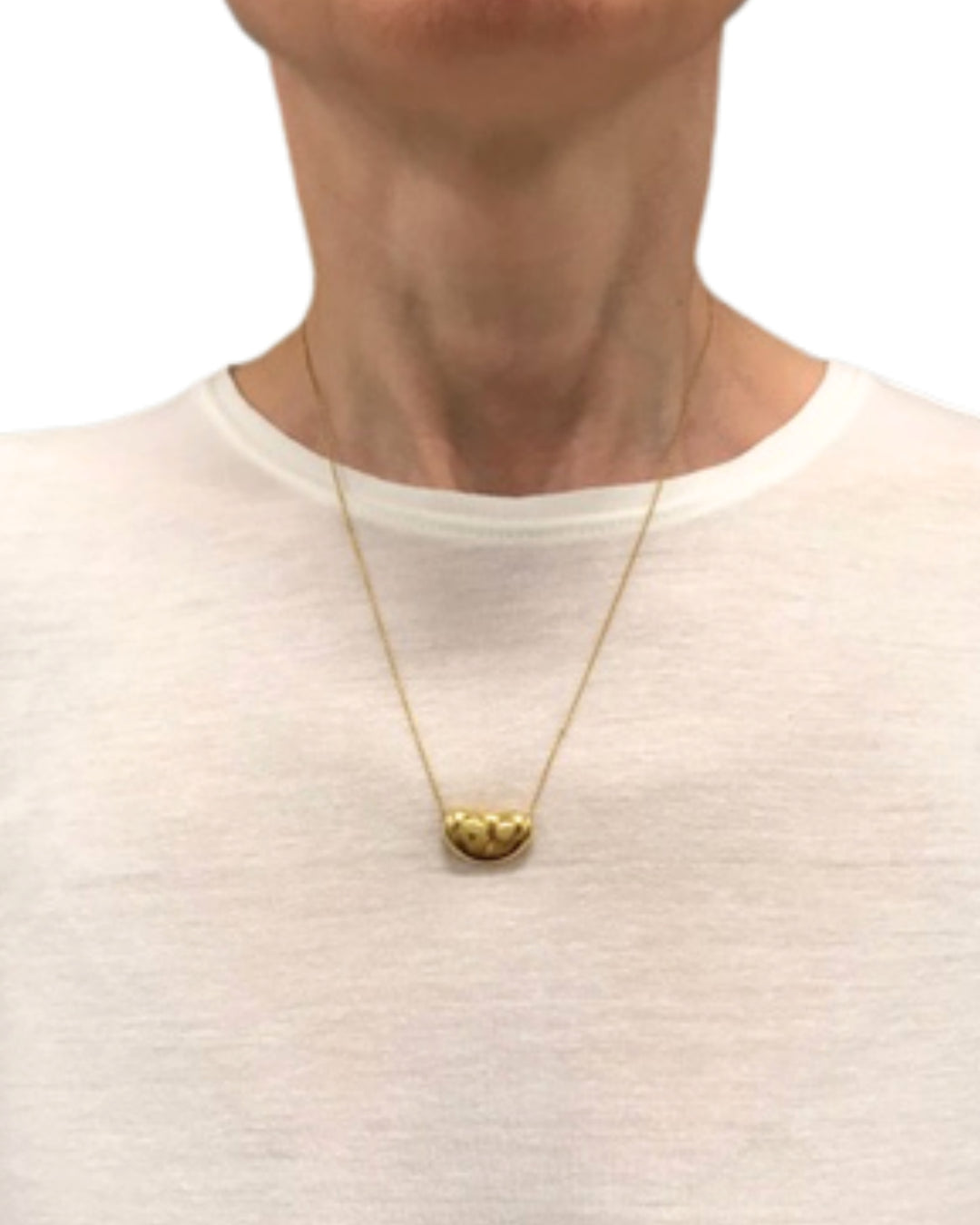 Tiffany & Co. Elsa Peretti Bean Necklace 18k Gold 18 mm
