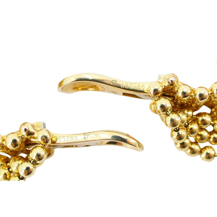 Vintage Cartier Draperie 18k Gold Earrings