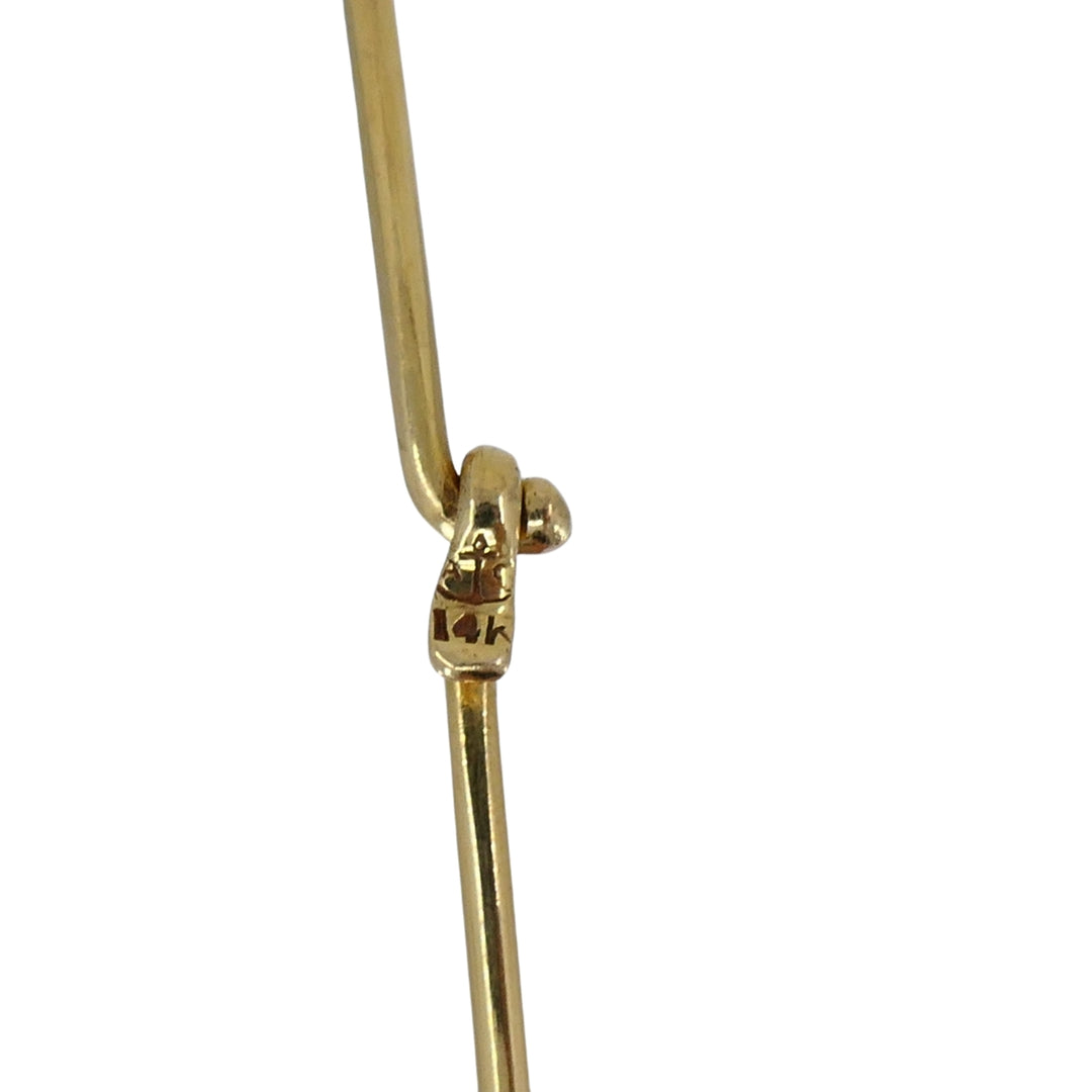 Vintage Pisces Pendant 18k Gold MOP 14k Gold Collar Necklace