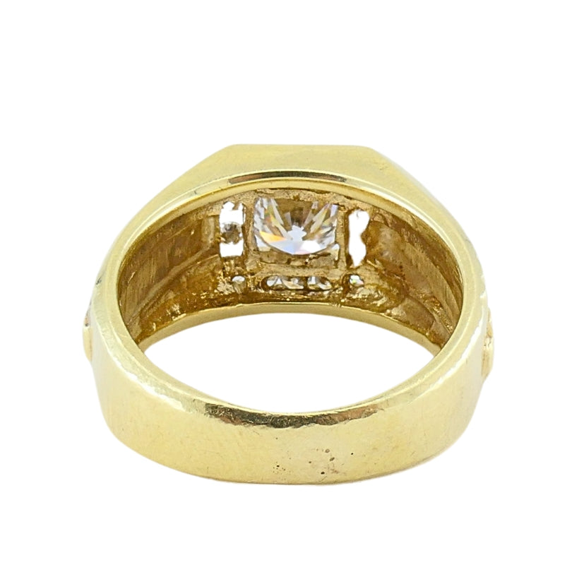Vintage 14K Gold Diamond Men's Ring