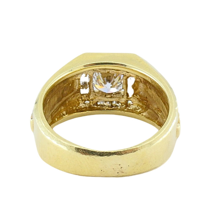 Vintage 14K Gold Diamond Men's Ring
