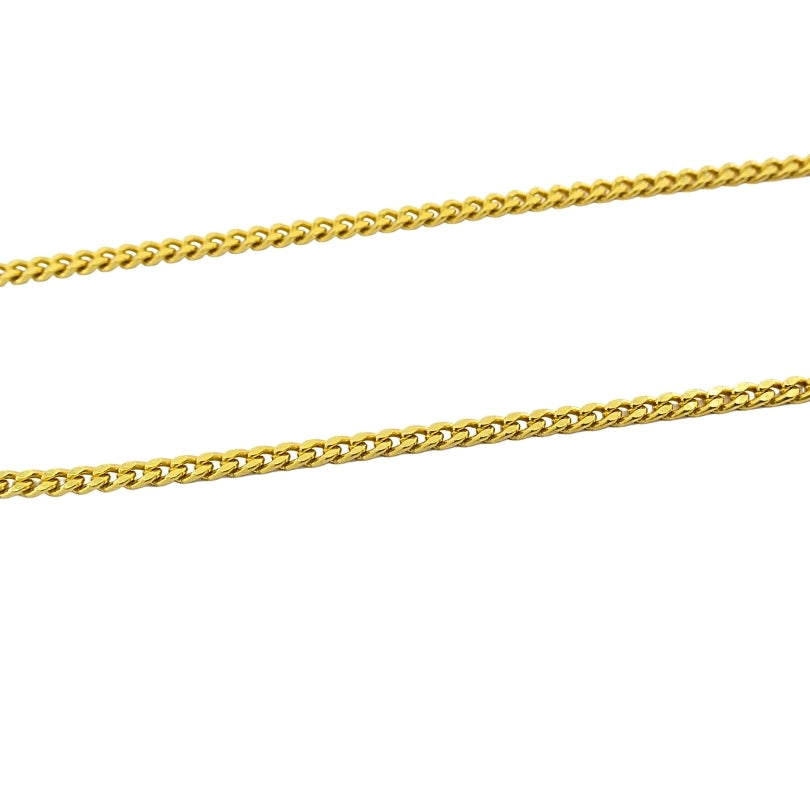 Jean Mahie 22k Gold Sculptural Abstract Pendant, 22k Chain (unbranded) Necklace