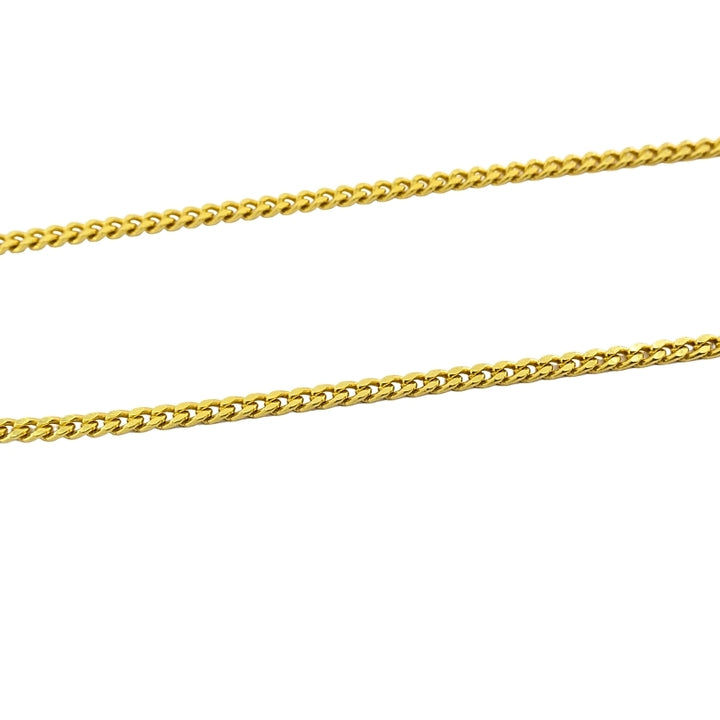 Jean Mahie 22k Gold Sculptural Abstract Pendant, 22k Chain (unbranded) Necklace