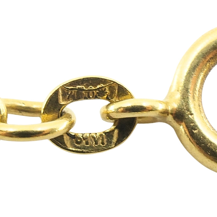 Vintage 18k Gold S-Link Chain Necklace