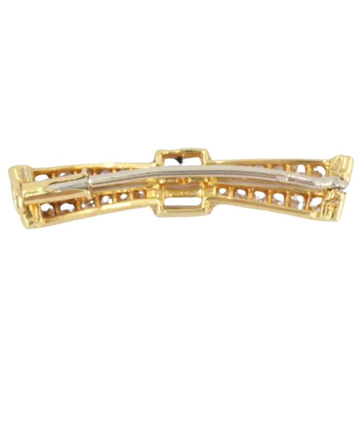 Van Cleef & Arpels Double Strand Vintage Necklace Detachable Diamond Bow Pin