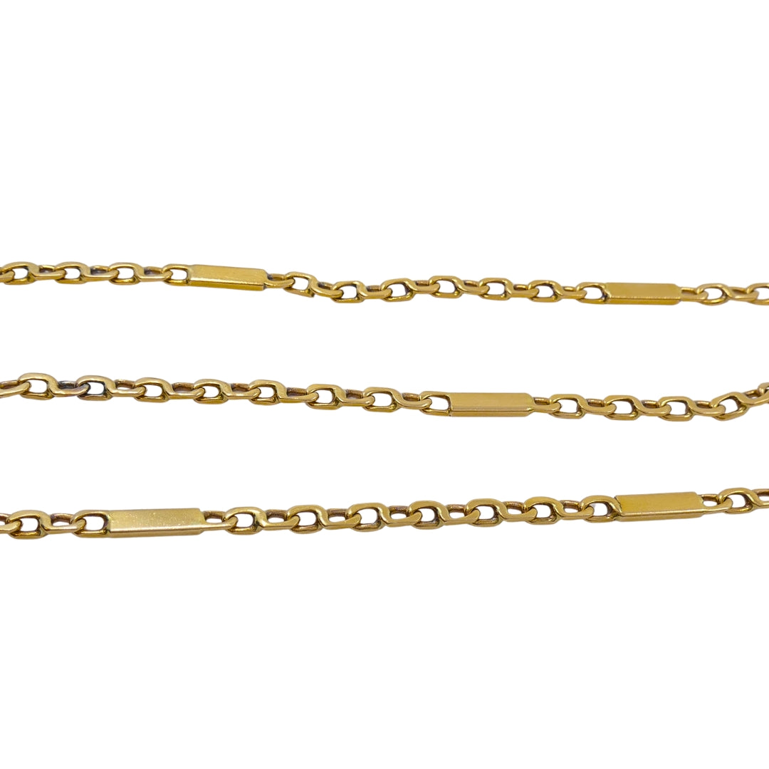 Vintage 14k Gold Cross Pendant Necklace