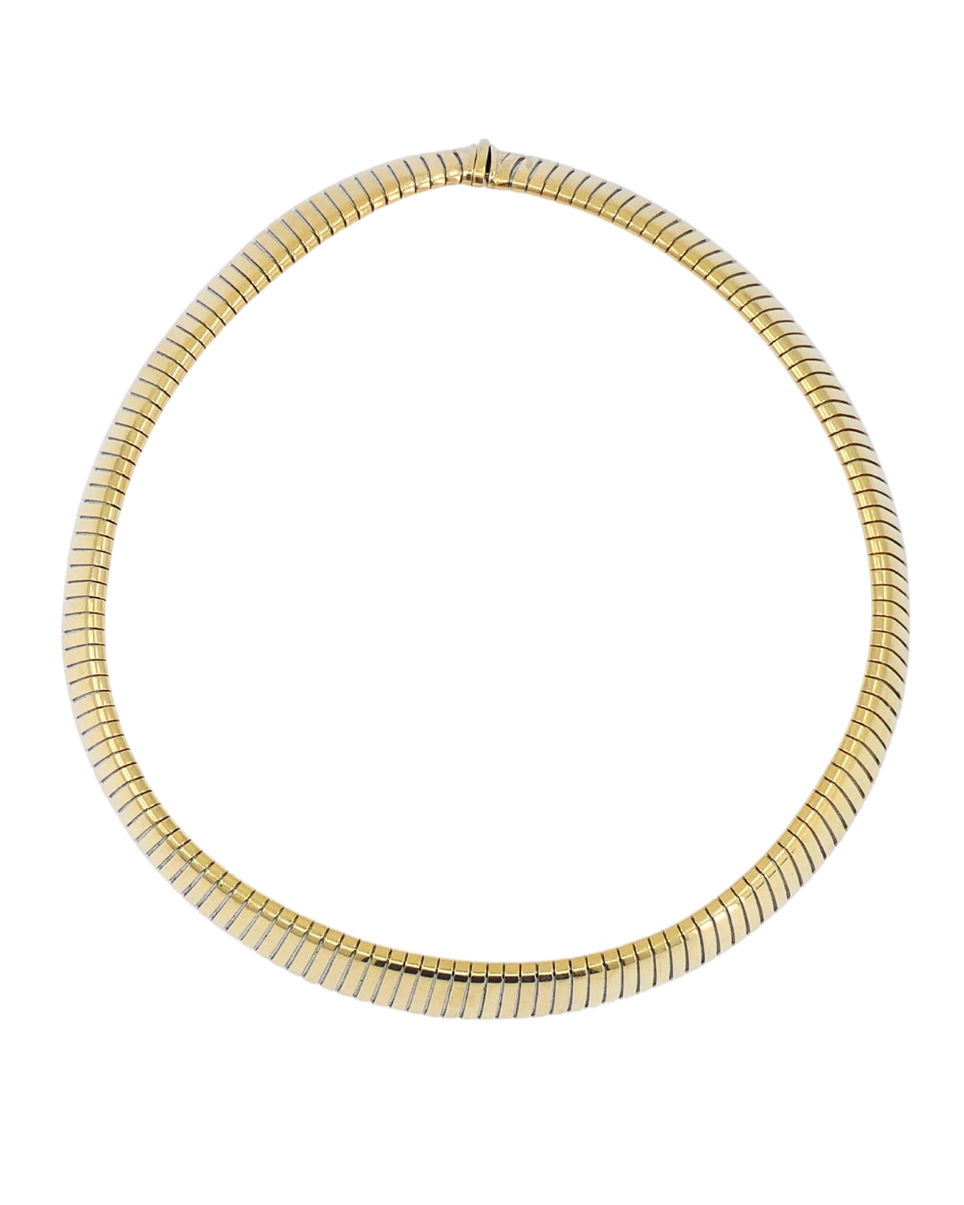 Bvlgari Vintage Bulgari Tubogas Necklace 18k Gold Steel
