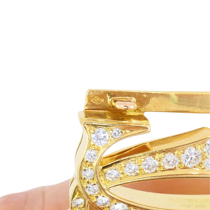 Cartier Penelope Bracelet Double C 18k Gold Diamond Link Bracelet