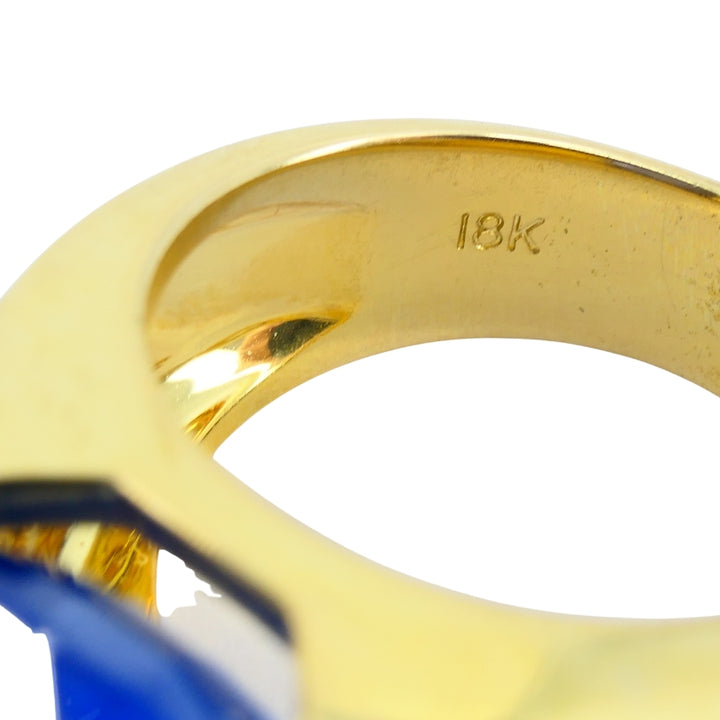 Burma Natural Sapphire 18K Gold Ring GIA Report