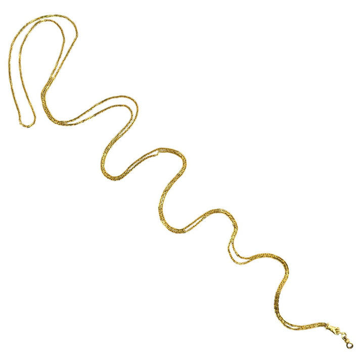 Victorian 18k Gold French Watch Chain Necklace