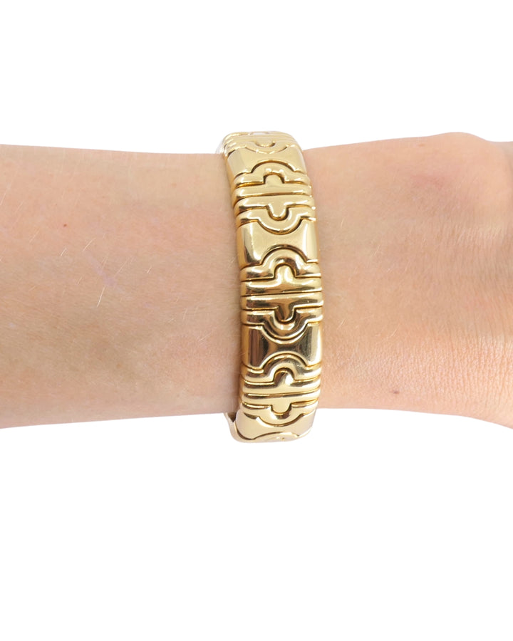 Bvlgari 18k Bulgari Cuff Parentesi Bracelet Size Small