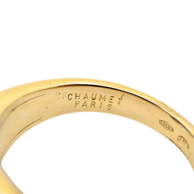 Chaumet Ring Blue Iolite 18k Gold Band