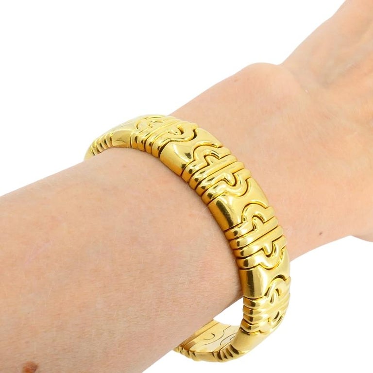 Bvlgari 18k Bulgari Cuff Parentesi Bracelet