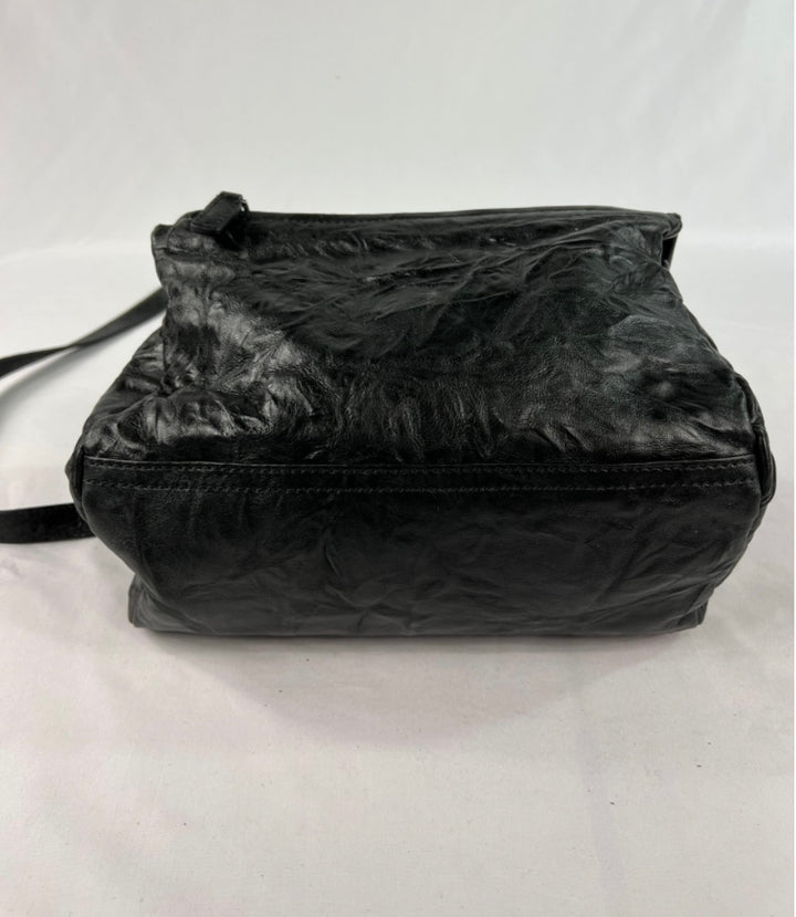 Givenchy Black Leather Pandora Crossbody Handbag