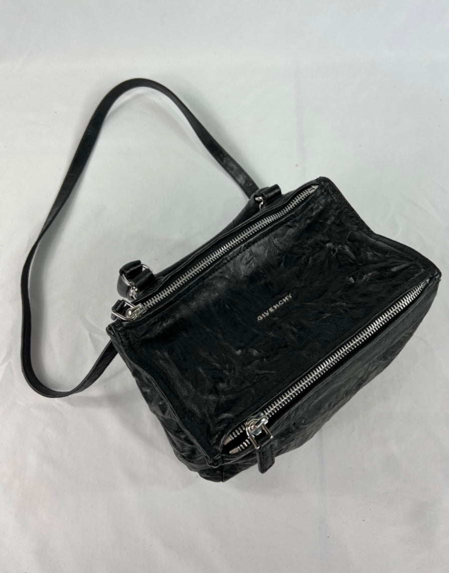 Givenchy Black Leather Pandora Crossbody Handbag