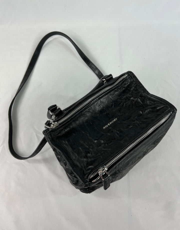 Givenchy Black Leather Pandora Crossbody Handbag