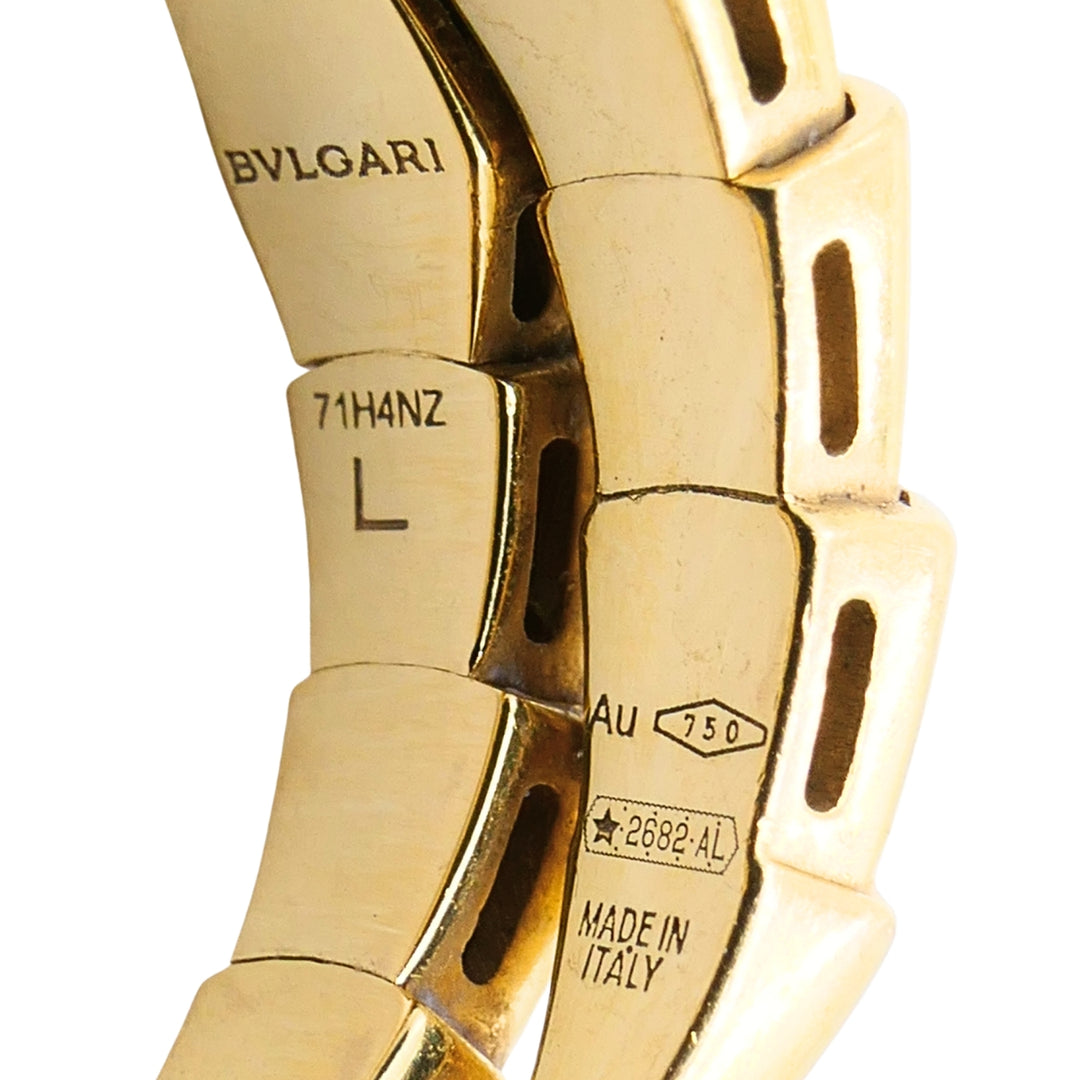 Bulgari Bvlgari Serpenti Viper 18k Gold Single Coiled Snake Ring