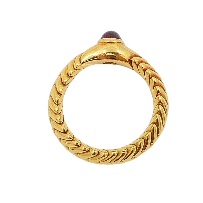 Bvlgari  Spiga 18K Gold Tourmaline Ring