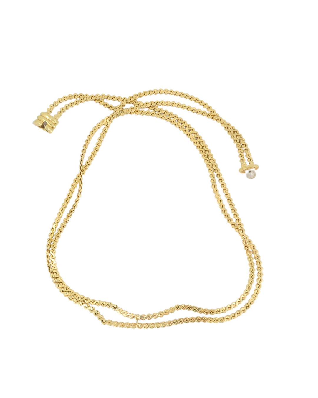 Van Cleef & Arpels Double Strand Vintage Necklace Detachable Diamond Bow Pin