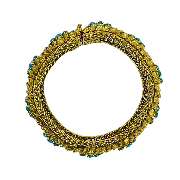 Vintage Cartier Bracelet Turquoise 18k Gold