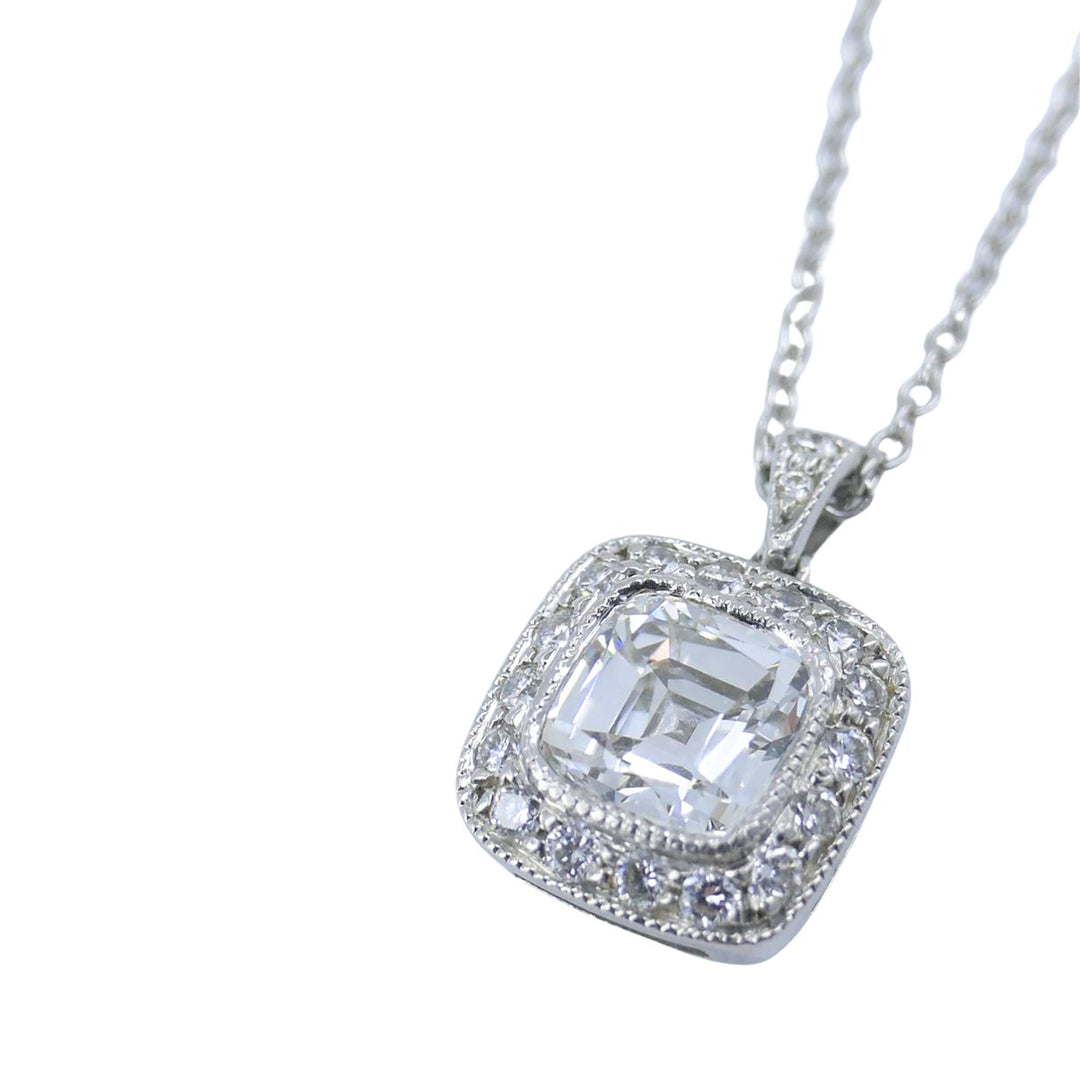 Tiffany & Co. Legacy Platinum Diamond Pendant Necklace