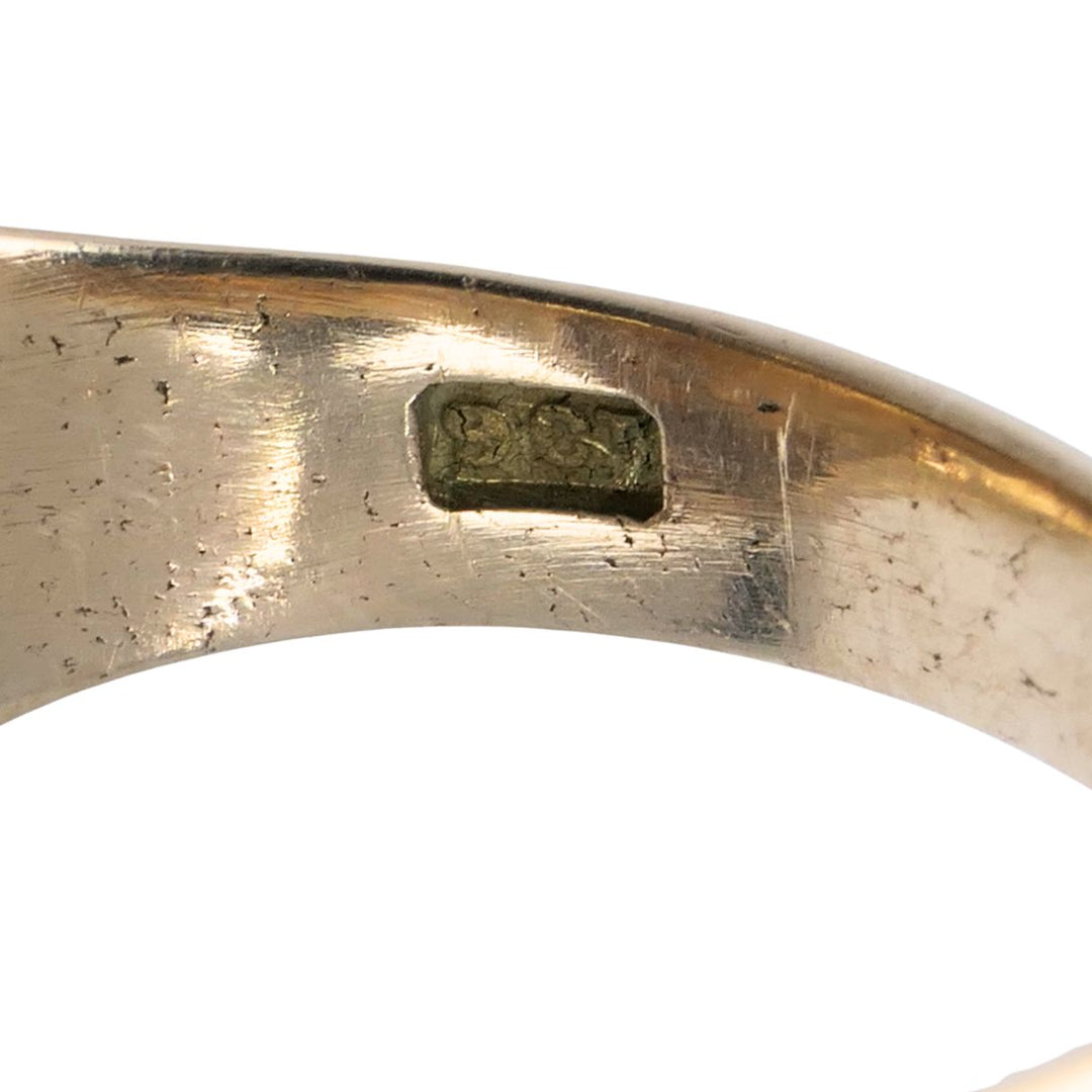 Antique 9ct Gold Watch Key Un-engraved Signet Ring