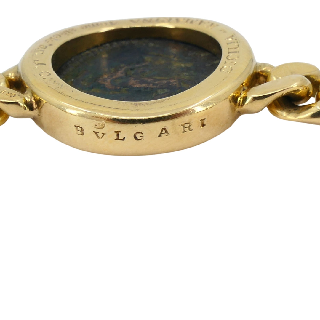 Bvlgari Vintage Bulgari Monete Necklace Bronze Ancient Coin 18k gold