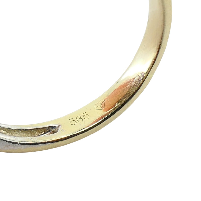 14k Gold  Diamond Floral Cocktail Ring