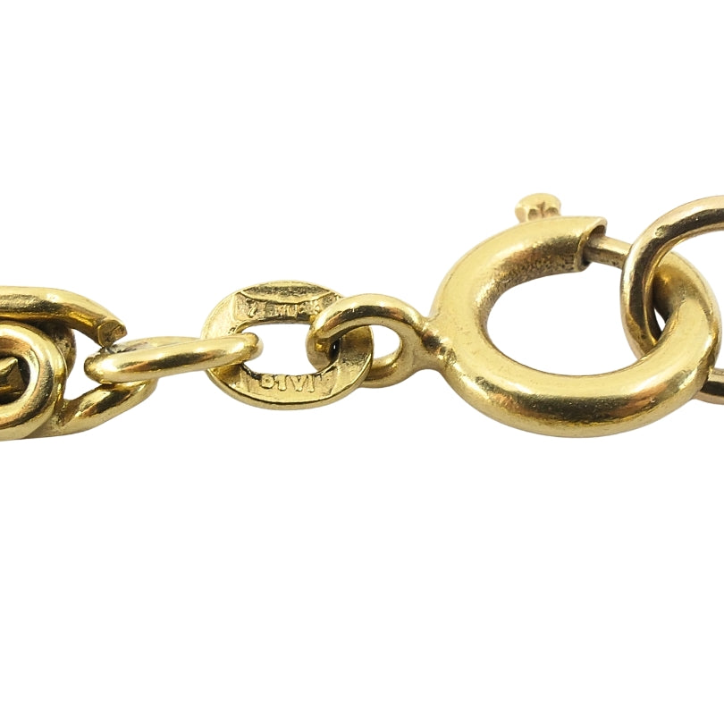 Vintage 18k Gold S-Link Chain Necklace