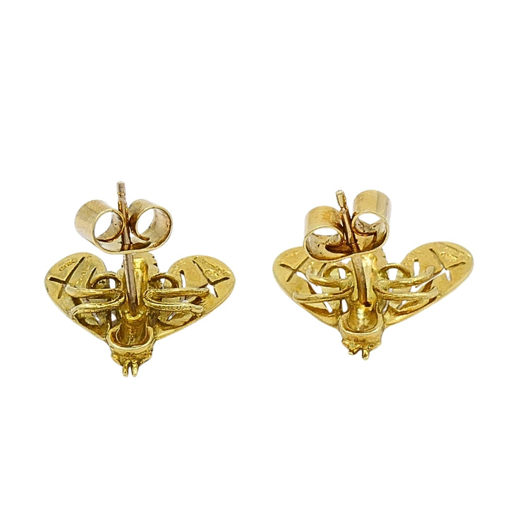 Chaumet 18k Gold Diamond Bee Earrings