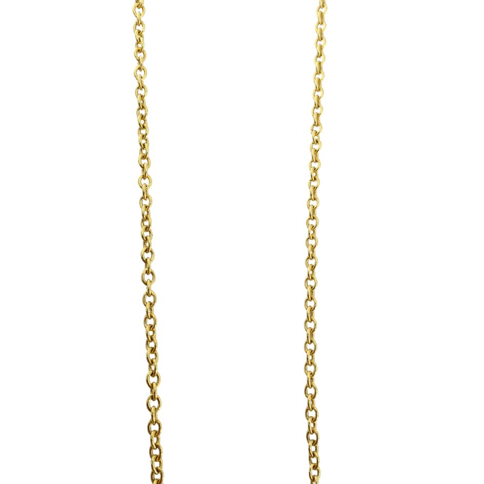 Tiffany & Co. New York 18k Gold Hardware Ball Chain Necklace