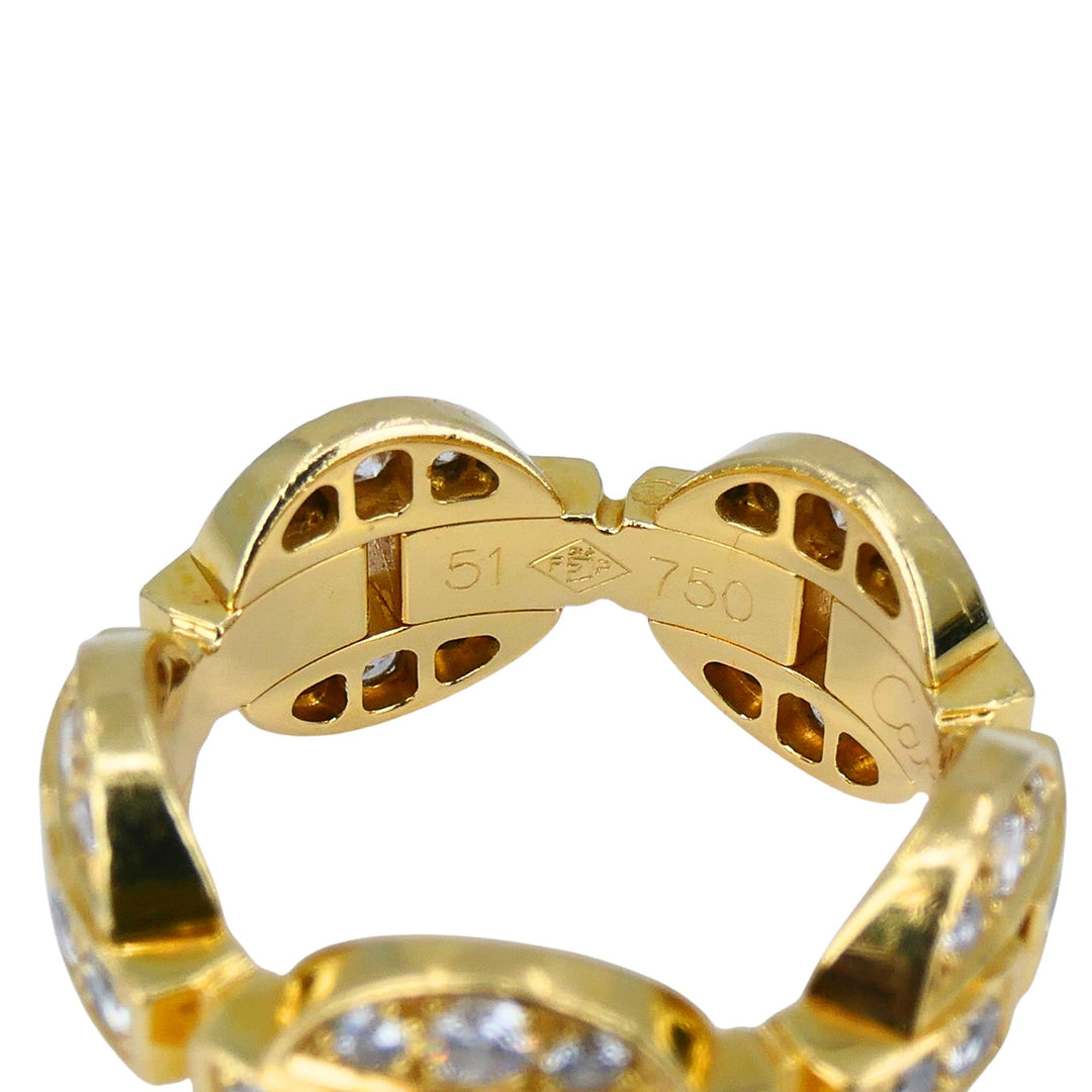 Cartier Maillon 18k Gold Diamond Band Ring