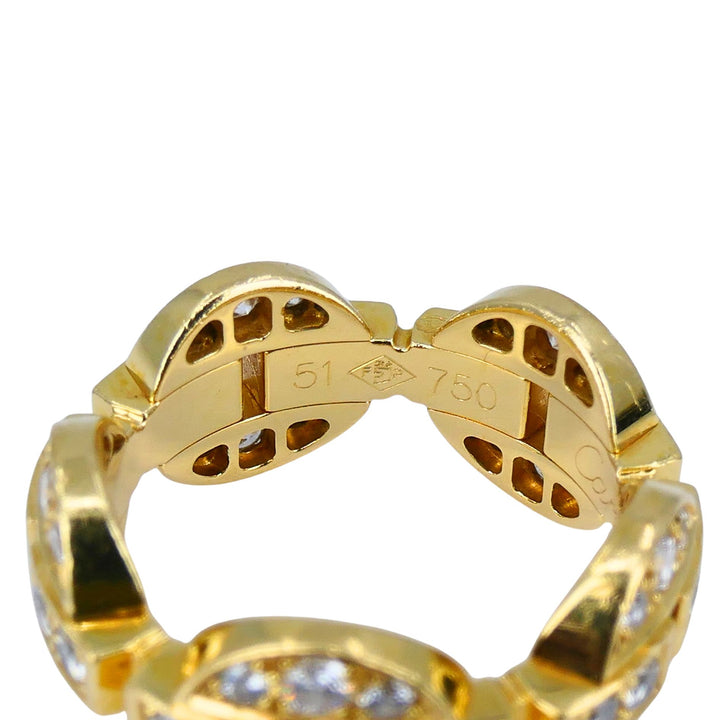 Cartier Maillon 18k Gold Diamond Band Ring