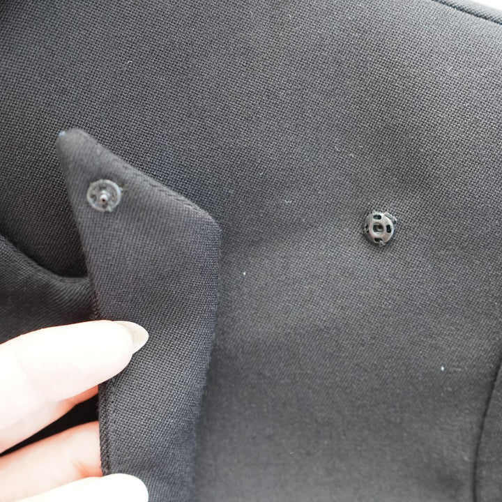 Balmain Black Wool Single Breasted Blazer Mini Dress