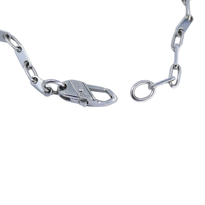 KRIA 18k White Gold Biker Chain Necklace