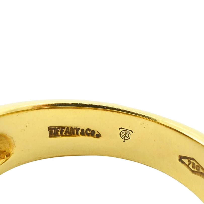 Tiffany & Co. 18K Gold Citrine Cabochon Ring
