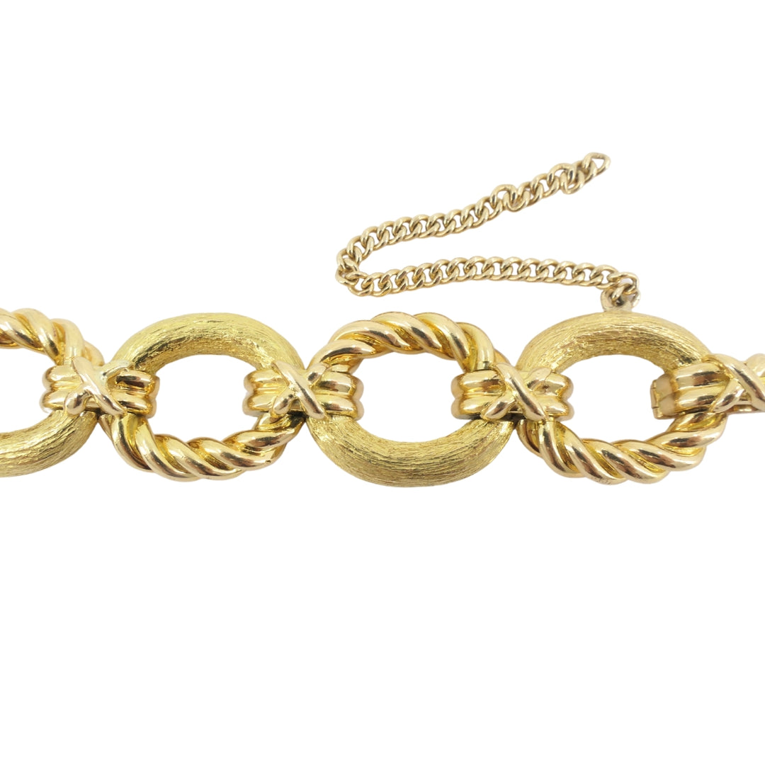 Vintage 18k Gold Tiffany & Co. Schlumberger Bracelet Rope Design