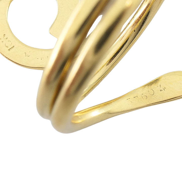 Cartier Dinh Van 18k Yellow Gold Vintage Ankh Ring