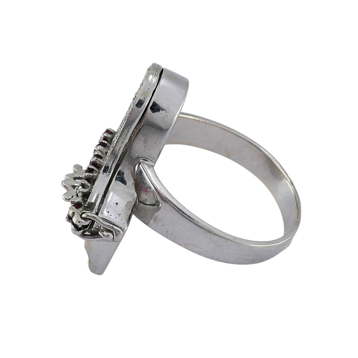 Vintage 14k Gold Grand Piano Diamond Gemstone Ring