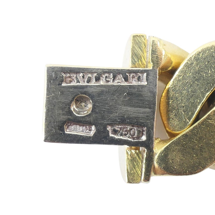 Vintage Bvlgari 18k Yellow Gold Heavy Curb Link Chain Bulgari Necklace