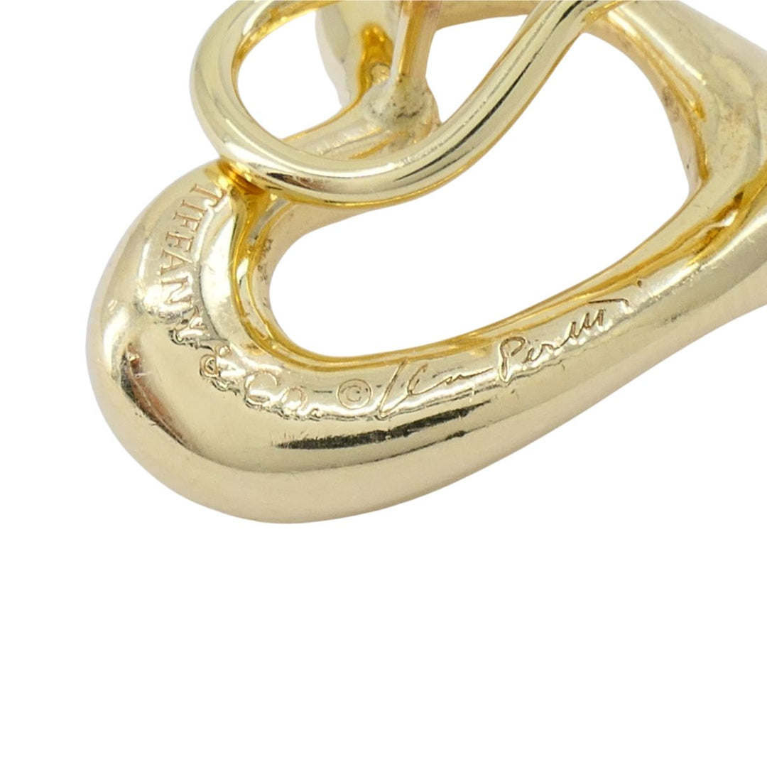 Tiffany & Co. Elsa Peretti Open Heart 18k Yellow Gold Clip Earrings